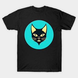 Abstract black cat T-Shirt